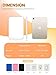 OMIRO Desk Makeup Mirror, 8 x 5 inches Table Mirror with Foldable Stand and Hanging Hole for Shaving and Travelling, White