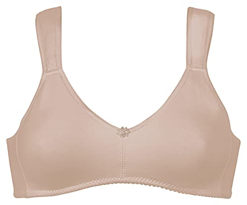 Naturana 5127 Soft BH/Sport BH 75-100 B C D weiß Farbe Skin, Größe 90A
