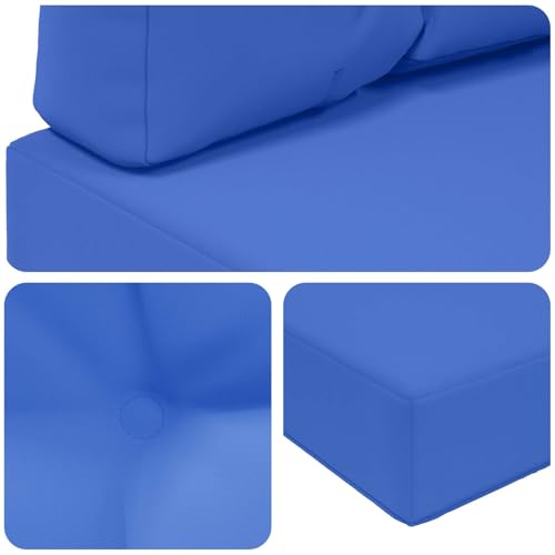 Coussin d'assise extérieur turquoise résistant aux intempéries - 8