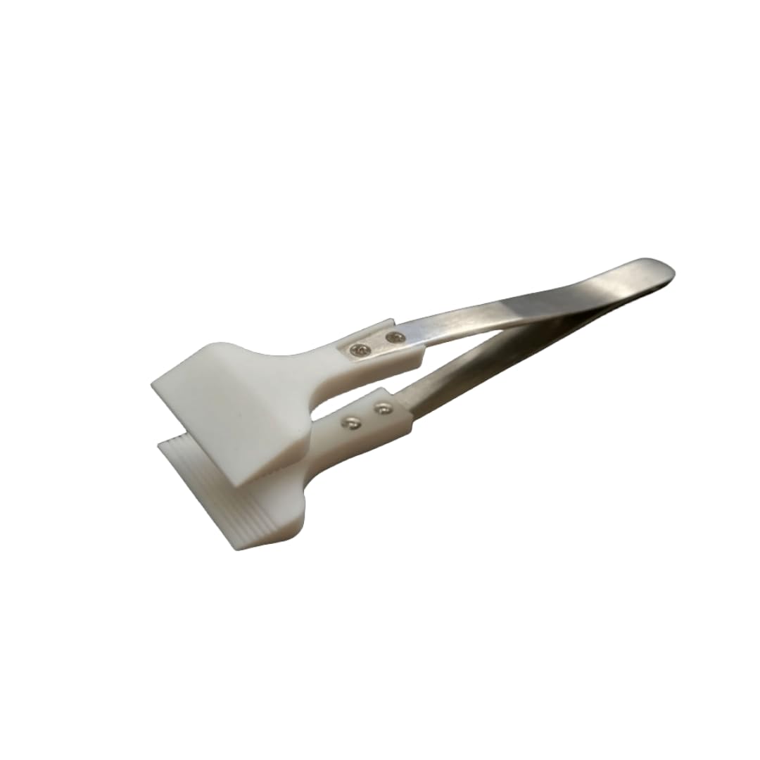 Pęseta z PTFE, Pęseta z PEFT odporna na wysokie temperatury do użytku laboratoryjnego, Główka ostra/tępa, 1 szt.(28mm Blunt Top 132mm Length)