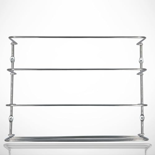 Evelots Kitchen Wrap Organizer - 4 Pack - Hold up to 4 Plastic, Foil, Paper, Wax - Cabinet Door, Wall Rack Basket - Sandwich, Freezer, Food Bag Storage - Laundry Supplies - Plastic Coated Metal