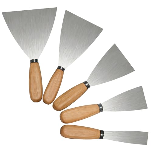 5pcs Stainless Steel Putty Knife Set