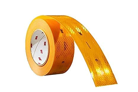 High Intensity Reflective Conspicuity Tape, Yellow, 2 Inch Width X 2 Feet
