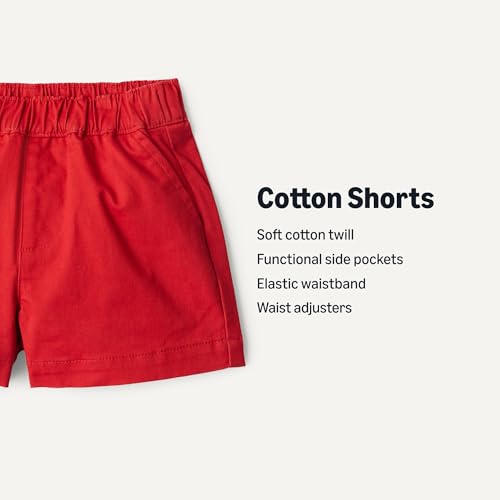 Image of Amazon Essentials x Sofia Grainge Unisex Babies, Toddlers and Kids' Pull-on Cotton Twill Shorts