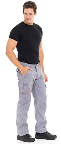 Skylinewears Mens Cotton Cargo Stretch Pants Hiking Work Military Combat Tactical Utility with Multi Pockets Fit Pants3