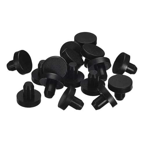 Toolparts And Accessories 16 Pieces Black Rubber Stopper 6mm Plug Holes For 5.5-5.8mm/0.22-0.23