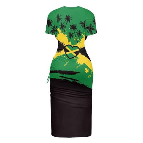Image of Short Sleeve Dress for Women,Sexy Bodycon Dress,Plus Size Slit Dress,String Design s-4xl