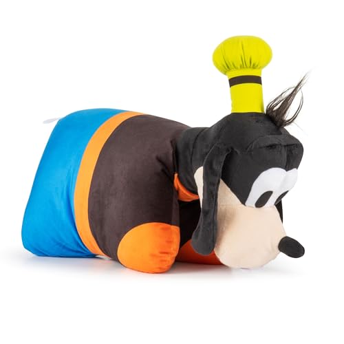 Goofy en Mickey y Sus Amigos Disney - Cojín de Peluche Ultra Suave y Multifuncional con Cierre de Velcro, abrazable, Viajes y pijamadas Goofy en Mickey y Sus Amigos Disney - Cojín de Peluche Ultra Suave y Multifuncional con Cierre de Velcro, abrazable, Viajes y pijamadas