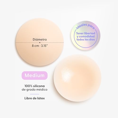 Image of NIPSKIN Nipple Covers for Women - Reusable Breast Petals - Medium & Plus Size - Bare It All Collection