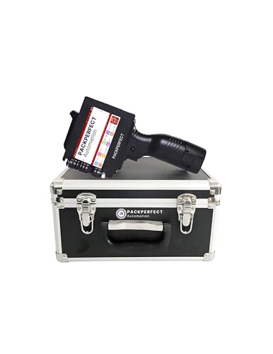 Image of PACKPERFECT Automation Handheld Thermal Inkjet Printer 12.7mm | Thermal Printing for Food Packets & Logos 600 DPI, Date & Barcode Printer for Bags & Plastic Surfaces