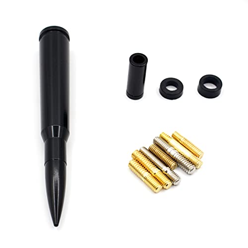 Image of 5.5 inch 50 Cal Bullet Car Truck Antenna Mast Vehicle Short Radio Antenna Replacement for Ford F Series Super Duty Ranger Explorer Dodge RAM 1500 2500 3500 Classic Pickup Trucks