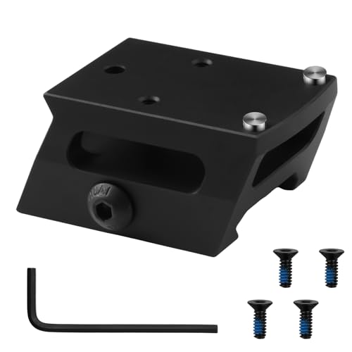 507C 407C 508T Pictainny Rail Aluminum Mount, RMR Footprint Red Dot Adapter Optics for Holosun 507C 407C 508T, Red dot Optics Mounting Plate (Medium Profile 0.97 inch.)