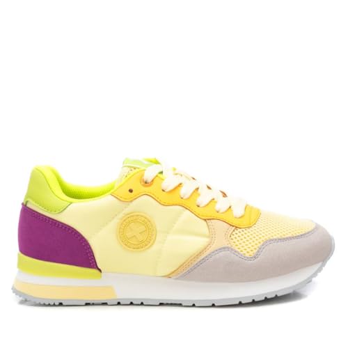XTI - Zapatilla Mujer Amarillo - Calzado Cómodo y Versátil - Moda Casual - Modelo 14406101 (Talla 40)