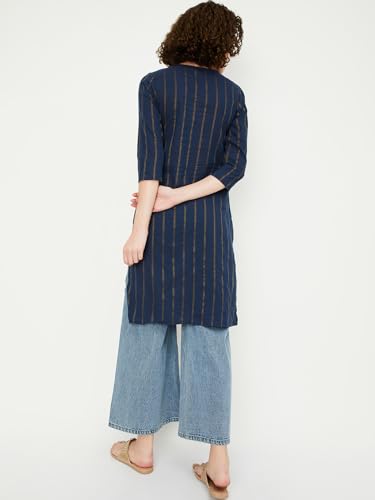 Image of Max Women's Cotton Straight Fit Straight Kurta