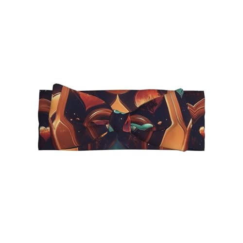 Neon Heart Reactor Baby Headbands Soft Nylon Hairbands with Stretchy Bows Girls Hair Accessories for Newborn Infant Toddler Kids