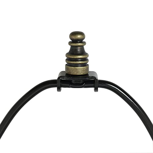 Image of 2pcs Vintage Solid Metal Lamp Finial for Lamp Shade Holder Harp, Bronze