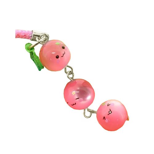 Hamee Momo-Chan Triplets Crystal Cell Phone Strap