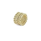  Anillo de bronce dorado 1601