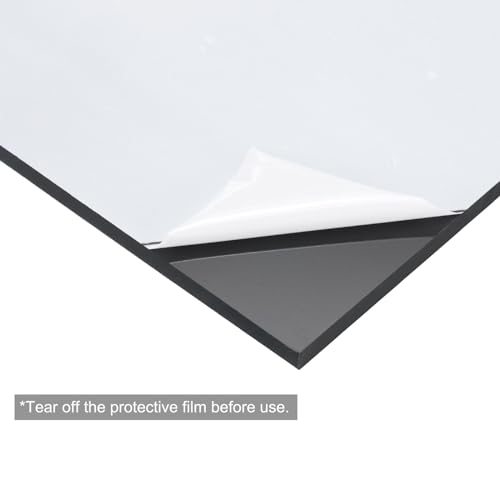 Image of MECCANIXITY Black ABS Plastic Sheet 7 x 4 x 0.16 Inch for Building Model, DIY Crafts, Panel, Pack of 3 Pcs