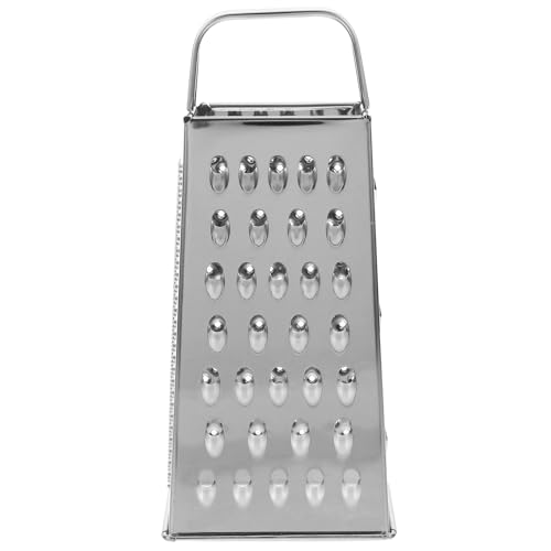 Healifty Rallador de Verduras de Mano de Acero Inoxidable Multifuncional Cuatro Caras para Cortar y Rallar Frutas y Verduras en Cocina Nueva