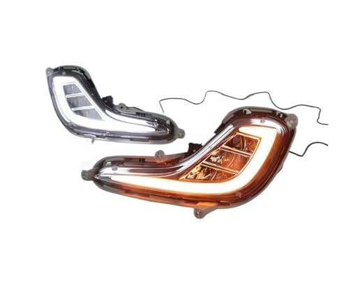 Phare avant pour Hyundai Accent Solaris 2010-2013 avec DRL jaune clignotant 12V