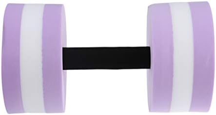 VORCOOL 1 Pcs Aquatic Exercise Dumbells EVA Water Barbells Hand Bar For Water Resistance Aerobics Swimming Trainning (Purple)