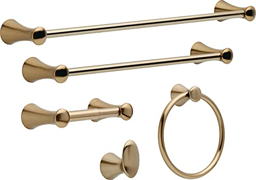 Delta Faucet 73846-Cz Lahara Wall Mounted Towel Ring In Champagne Bronze, Bath Accessories #TOP3