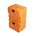 Gamegenic Stronghold 200+ XL Convertible Deck Box | Double-Sleeved Card Storage | Card Game Protector with Accessories Drawer | Nexofyber Surface | Holds up to 200 Cards | Orange Color | Made