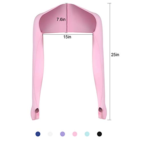 AOUTACC Cooling Shawl Arm Sleeves Sun Protection with Finger Hole Anti-UV, Comfortable Ladies Cooler Shrug Ideal for Women4