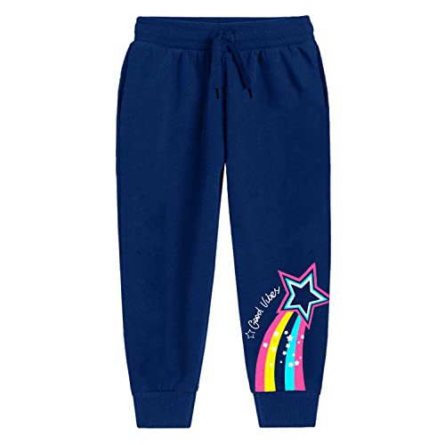 Image of Trampoline Kids Cotton Blend Trackpants Pack of 2 with Drawstrings & Ribbed Cuffs | Vibrant Printed Joggers for Boys & Girls | Soft Waistband & Side Pockets | Everyday Comfy Wear