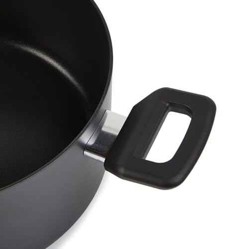 Amazon Basics 10-teiliges Keramik-Antihaft-Kochgeschirr-Set, Stapelbar, Töpfe und Pfannen mit Deckeln, Spülmaschinenfest… – Ansicht 6