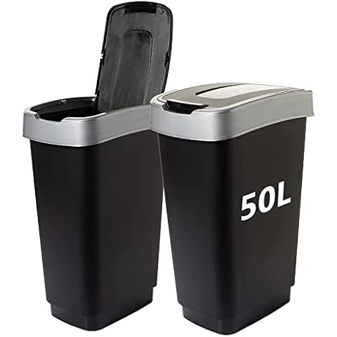 2friends Mülleimer Küche Abfalleimer mit Schwingdeckel Cover