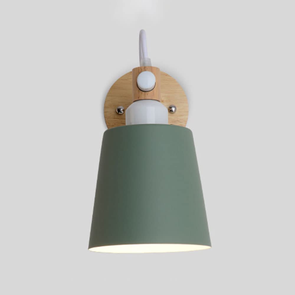 Appliques murales gain de place lampe de chevet en bois pour petite chambre