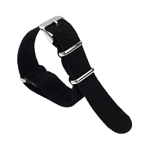 Bracelet de montre en daim souple 20mm idéal pour rehausser un style masculin