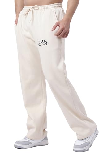 Image of FUAARK Men's Premium Polycotton Relaxed Loose Fit Sports Gym Stylish Track Pant Trouser for Men
