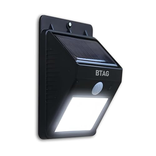 Image of Btag Smart Sun-Powered LED Motion Sensor Light - Energy Efficient & Weatherproof for Driveway, Garden, and Pathways (SL008 Pack of 3)