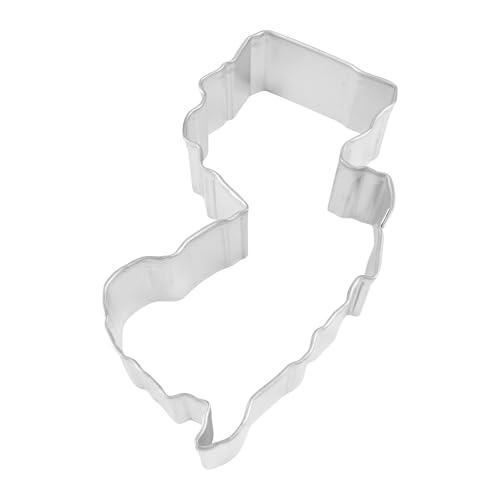 R&M New Jersey State Cookie Cutter in Durable, Economical, Tinplated Steel