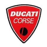  PATCHMANIA Ducati Corse Logo 7,6 cm Aufnäher Bügelbild, Patch Embroidered Patches Iron on
