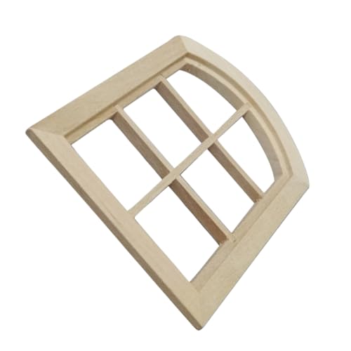 minkissy Mini Decoraciones para Ventanas De Madera Cuadros Modelo De Ventana Miniatura Adorno De Casa Miniatura para Decoración De
