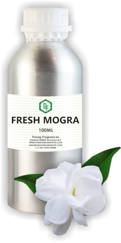 Parag Fragrances 100ml Natural, Long Lasting, Alcohol Free Attar (Fresh Mogra)