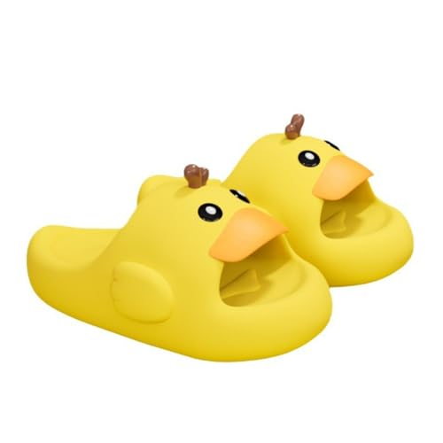 Cute Duck Slippers for Parent Child Indoor Shower Sandals Outdoor Travel Beach Sandals Anti-Slip Soles