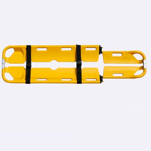 Camilla plegable para columna vertebral, tablero portátil para emergencias médicas y primeros auxilios, camilla de rescate con inmovilizador de cabeza para hospitales, ambulancias, transporte de