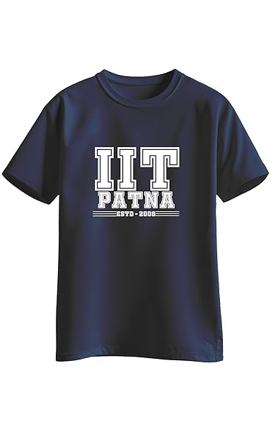 Teeshood Cotton T-Shirt for Men and Women with IIT Patna Est. 2008 Design Logo | Soft Fit | Crew Neck Half Sleeve Tee for Campus and Daily Use-picture-46