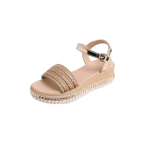 Sandales décontractées pour femme en grande taille avec sangle à boucle
