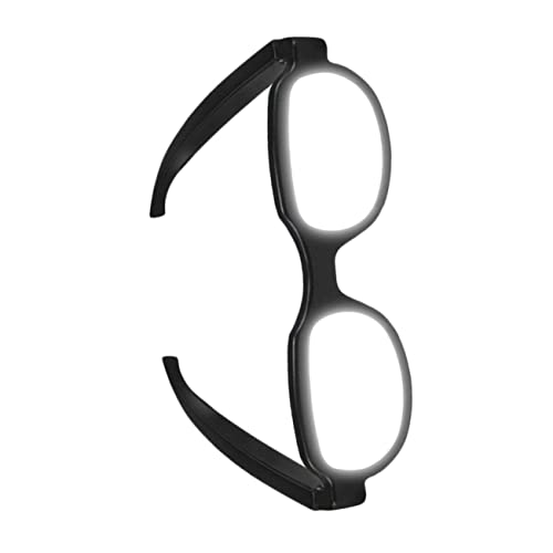 Holibanna 1 Pieza gafas brillantes anime visera gafas de fiesta ligero portátil favor Gafas recargables Lentes de cosplay LED gafas de carga anteojos divertidos el plastico Black