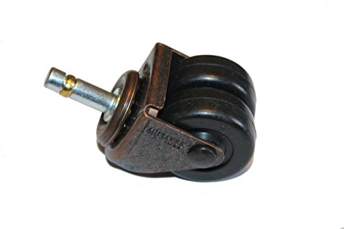 Upright Piano Wheels Casters - Set of 4 - Dual Rubber Wheels image 4