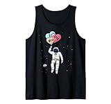 I love you heart shaped balloons Astronaut Space
