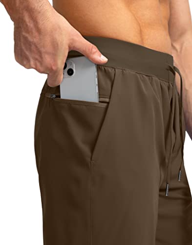 Image of Soothfeel Men's Running Shorts with Zipper Pockets 9 inch / 7 inch / 5 inch Quick Dry Eight Basketball Gym Workout Athletic Shorts