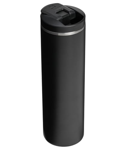 Image of STANLEY Transit FlipTop Mug | Leakproof Coffee Travel Cup | Vacuum Insulated Stainless Steel | Stays Hot or Cold for Hours | BPA-Free | 16 oz | Black 2.0
