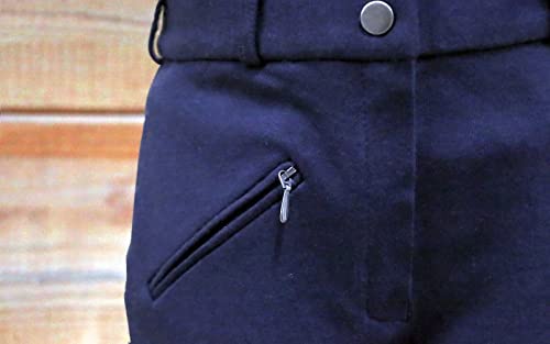 One Stop Equine Shop Baseq Lyla Children's Pull-On Breech Navy 6 #TOP4